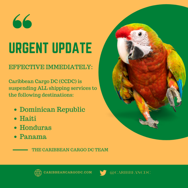 ccdc immediate notice of no service