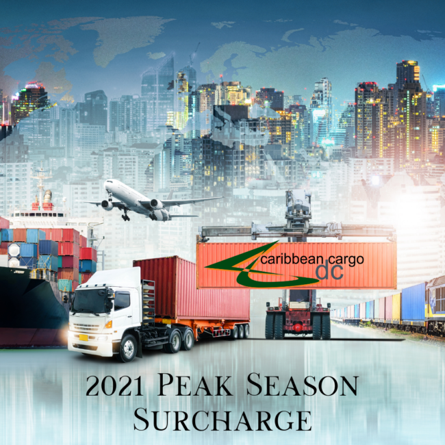 2021 peak season surcharge