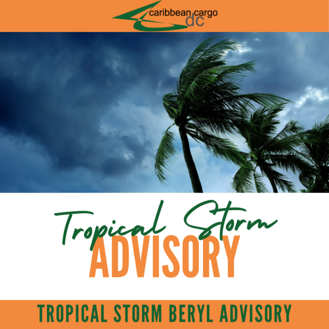Tropical Storm Beryl Advisory